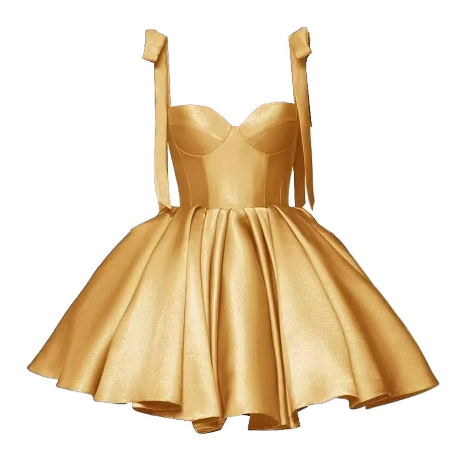 Bddhkw Satin Short Prom Dresses 2025 Off Shoulder