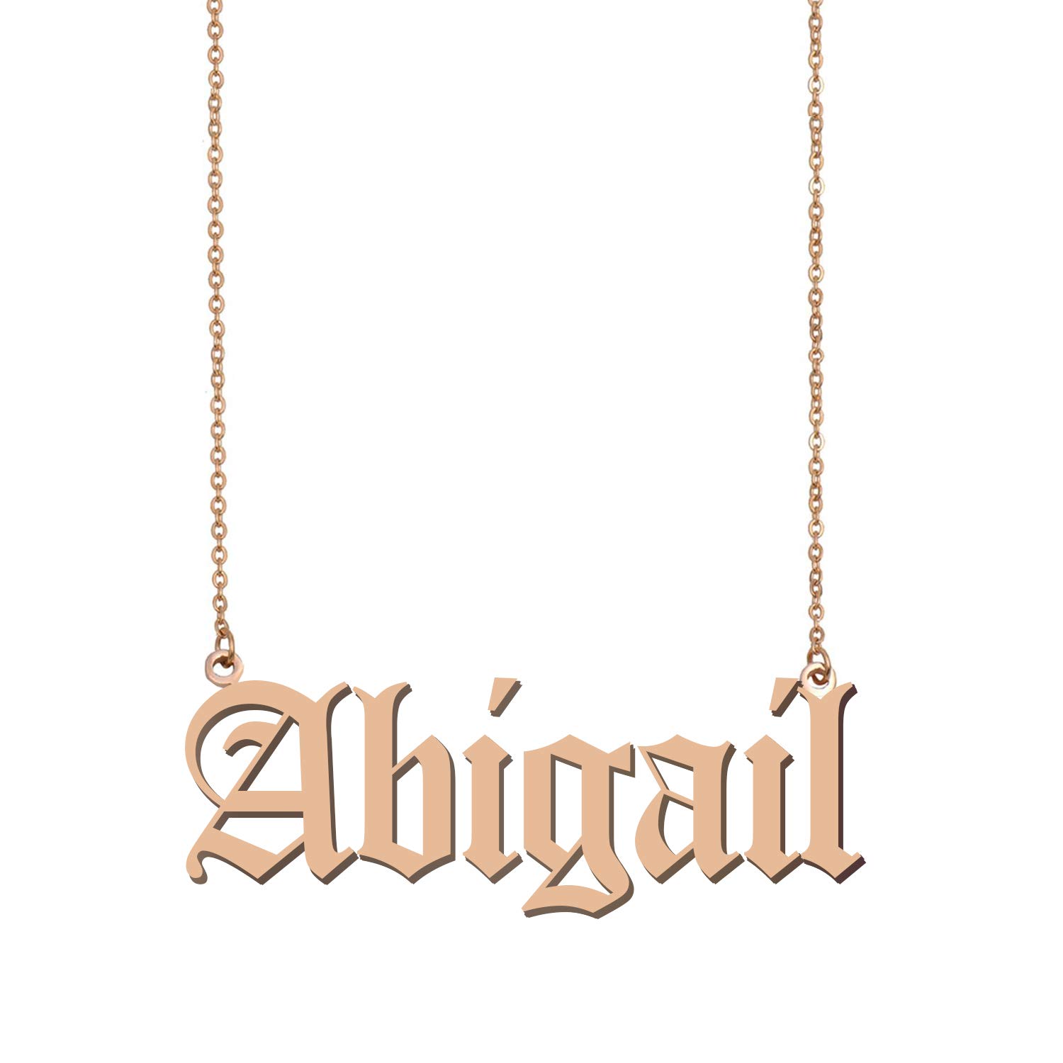 GR859C Old English Personalized Name Necklace Custom Pendant