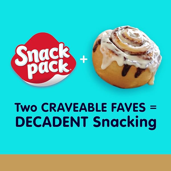 SNACK PACK CINNABON BAKERY INSPIRED FLAVORED PUDDING CUPS, 3.25 OZ., 6-COUNT