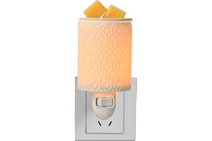 NAWAZA Plug in Fragrance Wax Warmer for Scented Wax, Fragrance Candle Wax Melt Warmer- Birthday Gift for Women and Moms, Home, Office, Wedding, Spa and Aromatherapy(A-White)