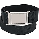 CTM Kids' Adjustable Elastic Belt with Magnetic Buckle
