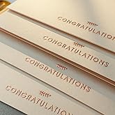 RUN2PRINT Congratulations Cards with Envelopes, 12 Pack, Ivory
