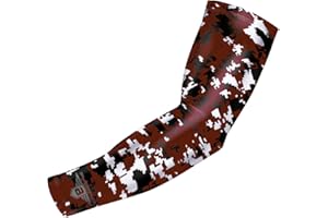 BUCWILD SPORTS B Bucwild Sports Compression Arm Sleeve - Youth & Adult Sizes - Baseball Football Basketball Sports (1 Arm Sleeve)