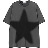 Aelfric Eden Oversized Star Graphic Tees Men Vintage Washed Heavyweight Cotton Trendy Streetwear T Shirts Unisex