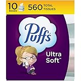 Puffs Ultra Soft Non-Lotion Tissues, 10 Cubes, 56 Tissues Per Box