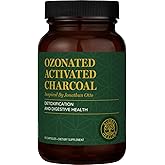 Global Healing Center - Ozonated Activated Charcoal Powder - Advanced Digestive Detox that Adsorbs Internal Unwanted Compounds - Helps Relieve Occasional Gas Discomfort - 60 Activated Charcoal Pills