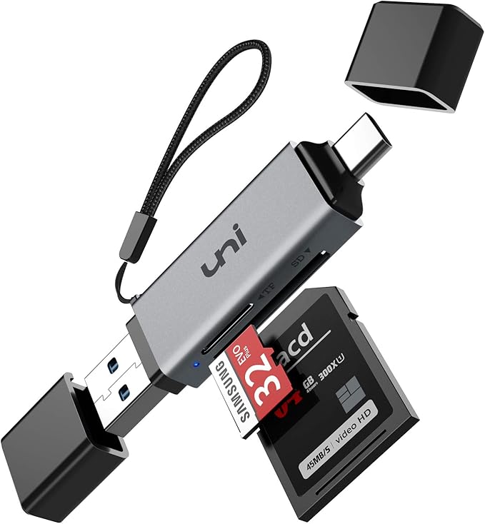 SD Card Reader, uni USB 3.0/USB C Card Reader, Supports Amazon.co.uk