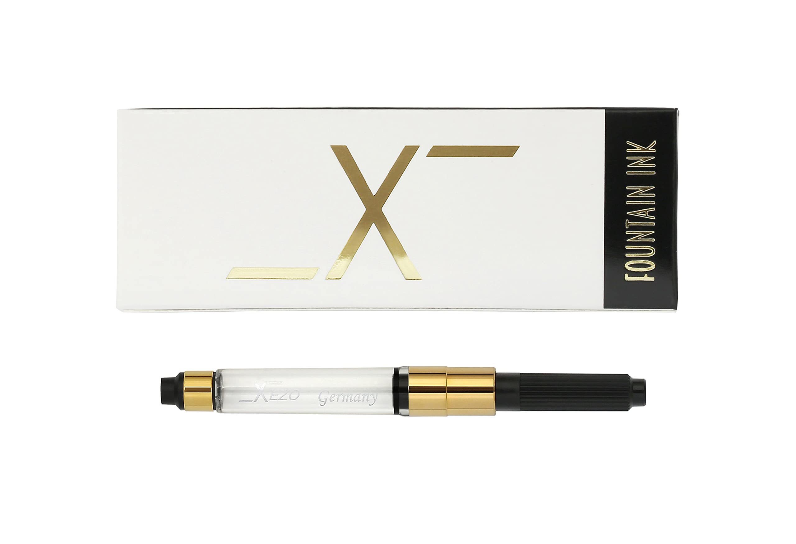 Xezo Fountain Pen Ink Converter Part, Gold Plated. Piston Filling Mechanism. Made in Germany