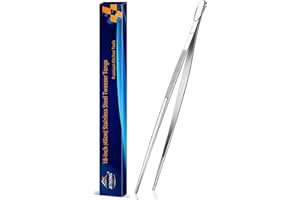 JETKONG 18 Inch (45cm) Extra Long Grill Tongs, Heavy Duty Stainless Steel Tweezer Tongs for Cooking, Grilling, Barbecue/BBQ, 