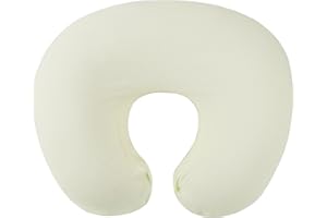 Onacosht Muslin Nursing Pillow Cover Soft 100% Cotton Feeding Pillow Slipcover Fits Standard Infant Nursing Pillow or Positioner for Baby Boy and Girl, Ivory White