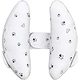 Zdbdbd Adjustable Baby Head Neck Support Pillow for Car Seat and Stroller - Soft and Lightweight Cushion for Travel and Daily Use, with Cute Cat Paw Print Pattern Baby Travel Pillow