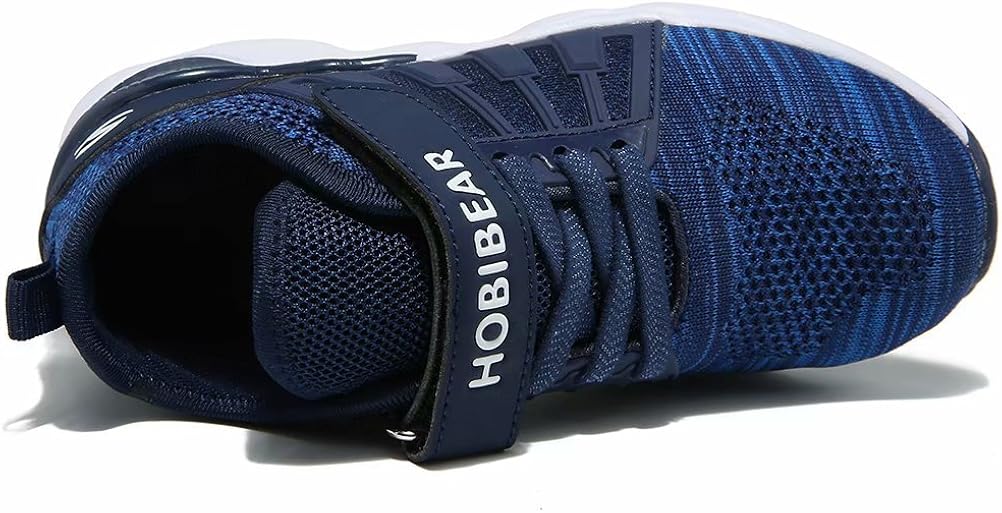  | HOBIBEAR Kids Breathable Knit Sneakers Lightweight Mesh Athletic Running Shoes | Running