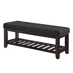 24KF Large Rectangular Upholstered Tufted Linen