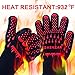 BBQ Gloves,Cooking Gloves Oven Mitts Heat Resistant Gloves for Kitchen Potholder and Outdoors by Comenzar