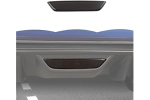 RT-TCZ Smoked Black Rear Fog Light Lamp Trim Cover Decoration Exterior Accessories for Ford Mustang 2018-2023