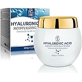 AOAO Hyaluronic Acid Face Cream, Ceramides Moisturizer with Vitamin E & Purslane Extract, Deep Moisturizing & Reduce Wrinkles & Improve Elasticity, Repairs Skin Barrier, Fast-Absorbing 130g/4.6oz