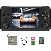 RG35XX H, Anbernic Retro Handheld Gaming Console with 64GTF Card, Dual Joystick Design 3.5-inch HD Screen Lasts up to 8 Hours High-Capacity Battery for Better Experience (64G Jet)