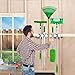 Mop Broom Holder, Garden Tools Wall Mounted Commercial Organizer Saving Space Storage Rack for Kitchen Garden and Garage,Laundry Offices(5 Position with 6 Hooks)