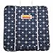 The Plush Pad Portable Travel Changing Pad with Memory Foam, Blueberry Pattern