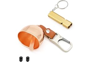 ZLYNN Loud Bear Bell with Silencer | Hiking Accessories | Emergency Whistle & Copper Bell for Hiking, Backpacking, Survival, Biking, Fishing, Climbing, Camping
