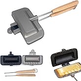 Longzhuo Double-Sided Removable Sandwich Baking Pan, Non Stick Frying Pan, Grilled Cheese Maker,Flip Grill Pan, Sandwich Baking Tray for Pancakes, Omelets, and Hot Dog Toast