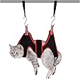 ATO-DJCX Cat Grooming Hammock Harness for Small Dogs,Pet Hammock Restraint Bag,Dog Grooming Sling for Trimming Nail and Ear/Eye Care(XS Size,6.5")