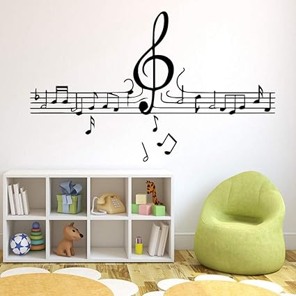 Amazon Com Musical Notes Wallpaper Home Decoration Wall Sticker