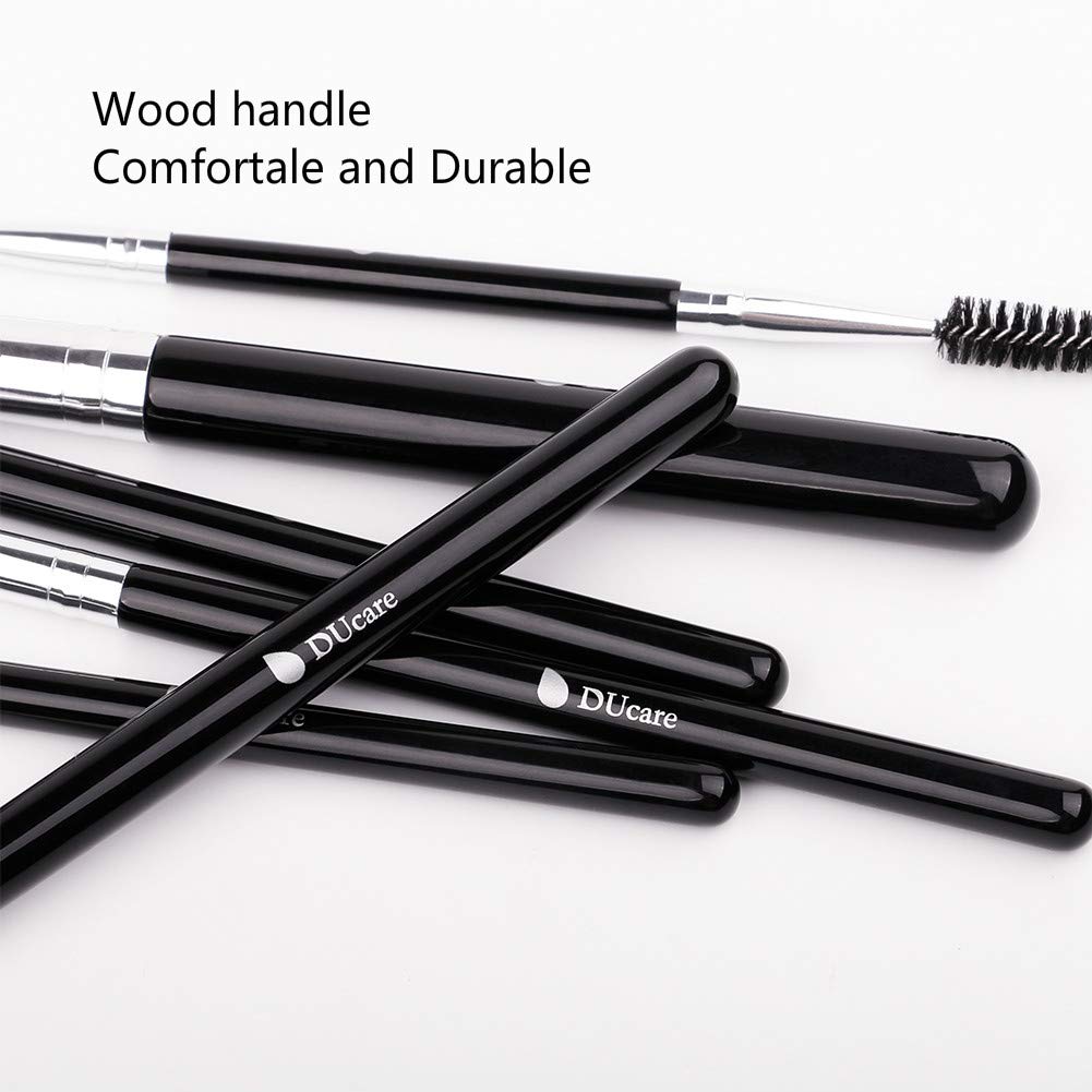 DUcare Eye Brush Set 6Pcs Eyeshadow Brushes Synthetic Pony Hair Makeup Brushes Eyeshadow Eyebrow Blending Professional Cosmetics Tools Beauty Brushes Kit: Beauty