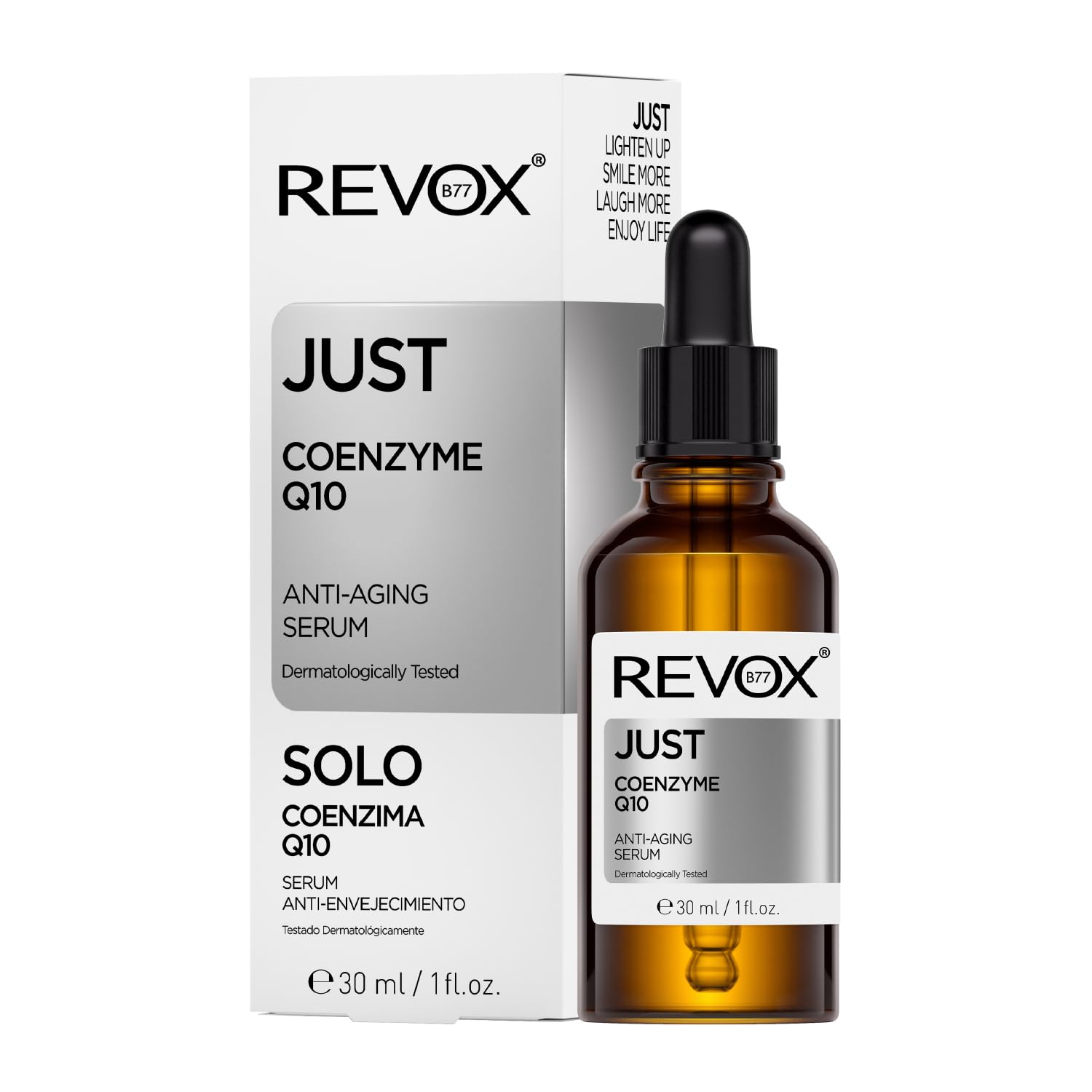 REVOX B77 - Just Coenzyme Q10, 30 ml, Coenzyme Q10 Anti-Aging Facial Serum, for Face and Neck, Promotes Collagen Production, Improves Skin Elasticity, Delays Signs of Aging