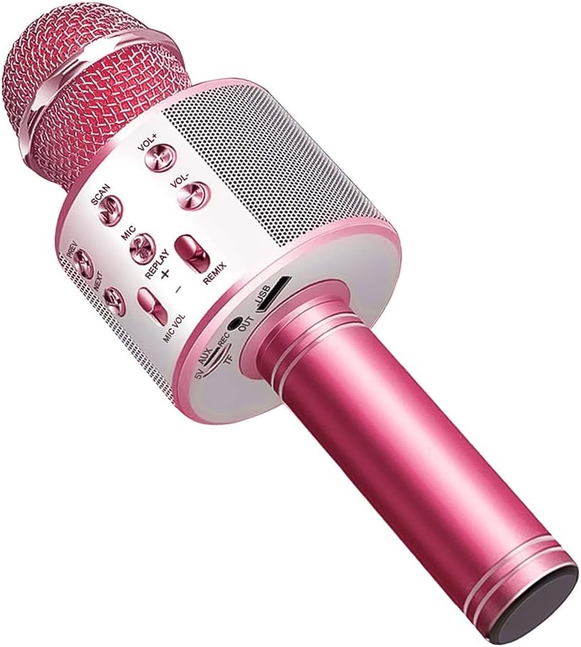 Wireless Bluetooth Karaoke Microphone Machine,Portable Handheld Karaoke