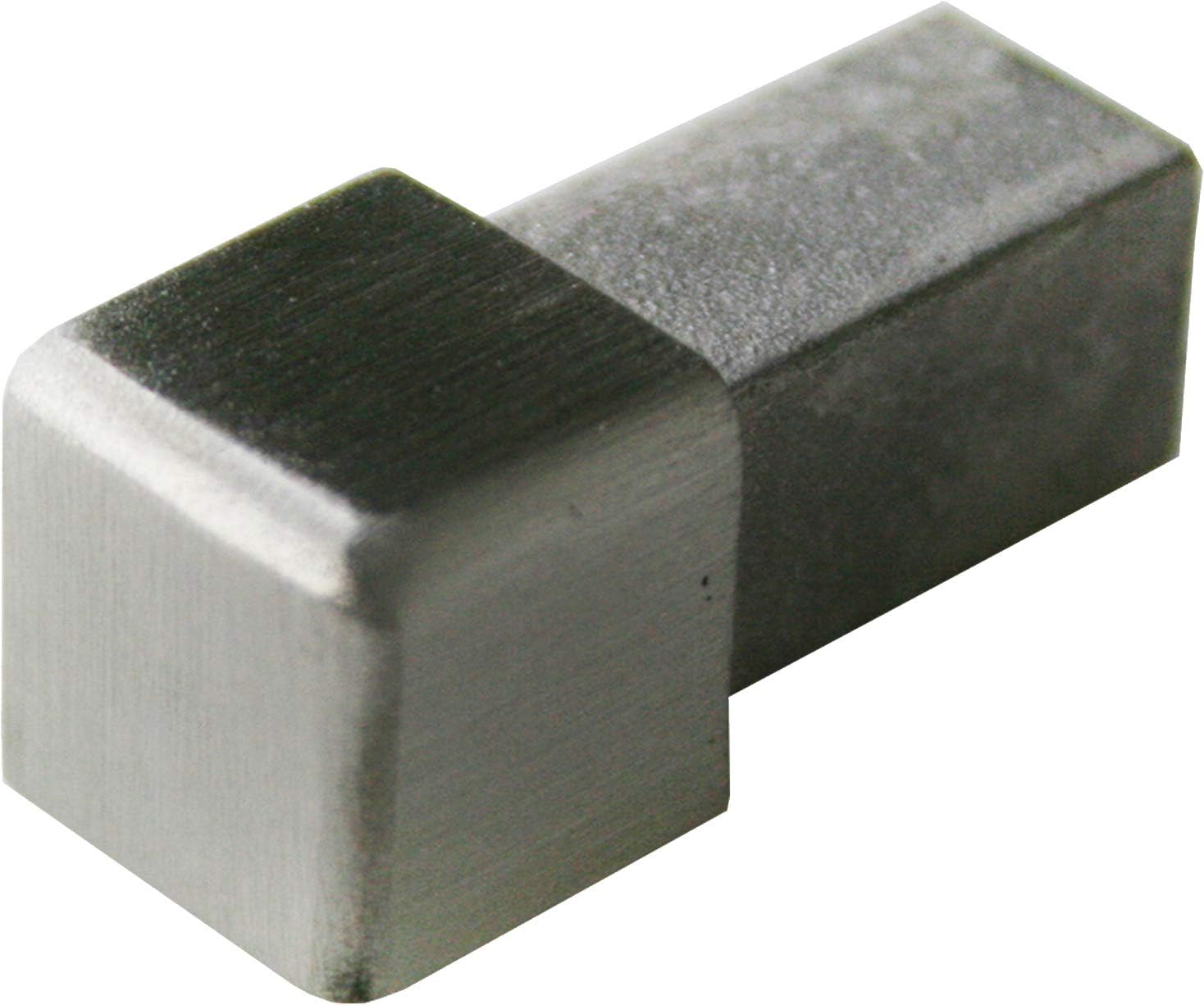 Premium Fuchs Corner โ H: 15mm Square Edging Stainless Steel V2A Brushed โ Solid Material (The Surface Cannot Come Off)