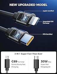 【Upgraded】 SUPERONE Retractable Car Charger 4
