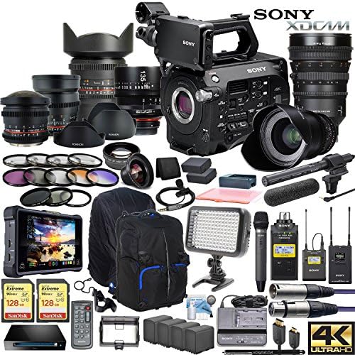 Sony PXW-FS7M2 XDCAM Super 35 Camera & Sony FE PZ 18-110mm OSS G Lens w/Full Range CINE Lens Cinema Bundle