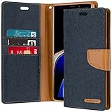 Galaxy Note 9 Case [Drop Protection] Goospery Canvas Diary [Denim Material] Wallet Case [Card Slots] Stand Flip Cover [Magnetic Closure] for Samsung Galaxy Note9 (Navy) NT9-CAN-NVY