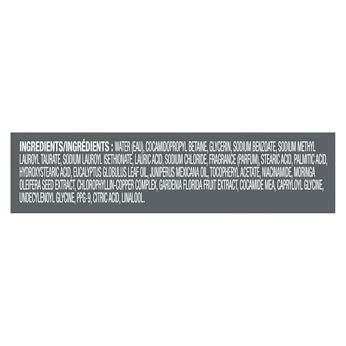 DOVE MEN + CARE BODY WASH EUCALYPTUS + CEDAR OIL TO REBUILD SKIN IN THE SHOWER WITH PLANT-BASED CLEANSERS AND MOISTURIZERS 26 OZ