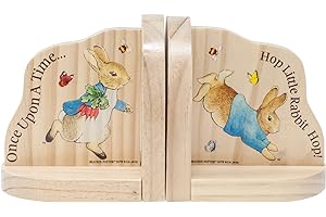 RAINBOW DESIGNS Official Beatrix Potter Peter Rabbit Bookends for Nursery for Babies and Toddlers