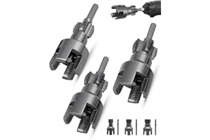 Vorhixa 3Pcs Pipe Threading Tool, 1/2, 3/4 and 1 Inch Integrated Internal & External Water Pipe Threading Tool for Electric Drill, PVC Pipe Threader Cutting Tool (1/2"+3/4"+1")