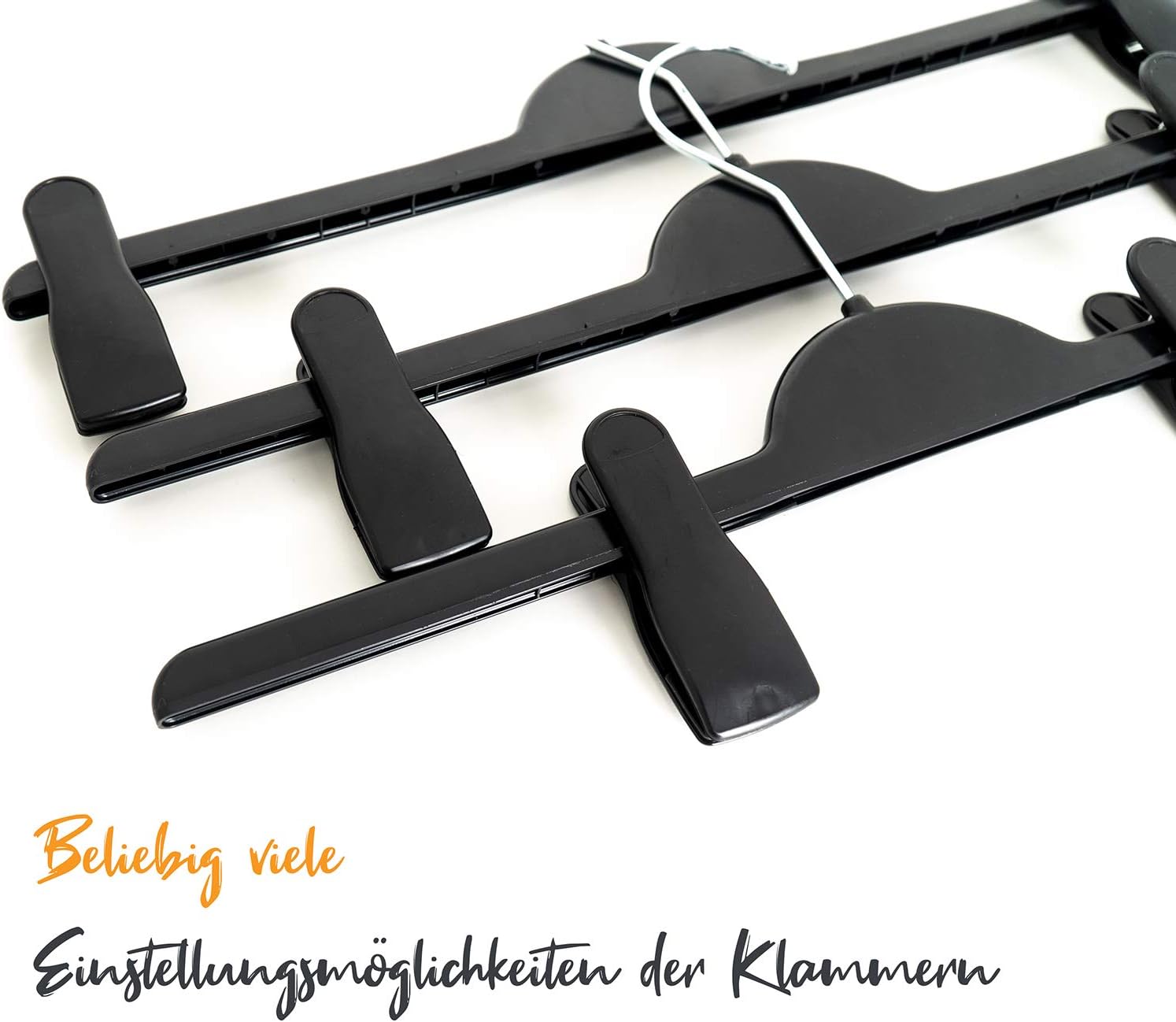 famy.Shop pantalones perchas de plástico con pinzas para pantalones