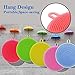 UUSHER Silicone Scrubber, Silicone Sponges Multipurpose Kitchen Scrub Brush for Dish Pot and Veggies Fruit Non-Stick Pan 5 Colors