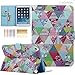 iPad Mini Case,Mini 2/3 Case - LittleMax(TM) Synthetic Leather Stand Case [Card Holder] Stylish Flip Folio Wallet Case Cover for iPad Mini 1/2/3 [Free Cleaning Cloth,Stylus Pen]--#1 Diamond Flowers