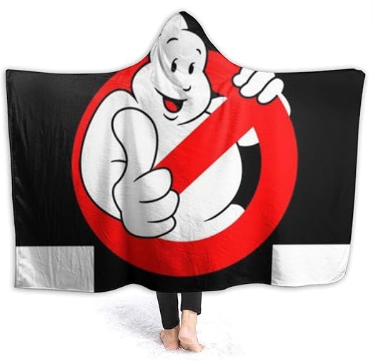 Ghostbusters Hooded Blanket Flannel Warm Hooded Blanket Fluffy Blankets