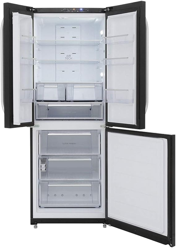 Hotpoint FFU3D.1K 195cm Tall Frost Free Fridge Freezer in Gloss Black