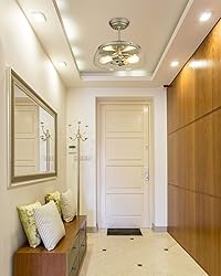EAPUDUN Semi Flush Mount Ceiling Light, 2-Light
