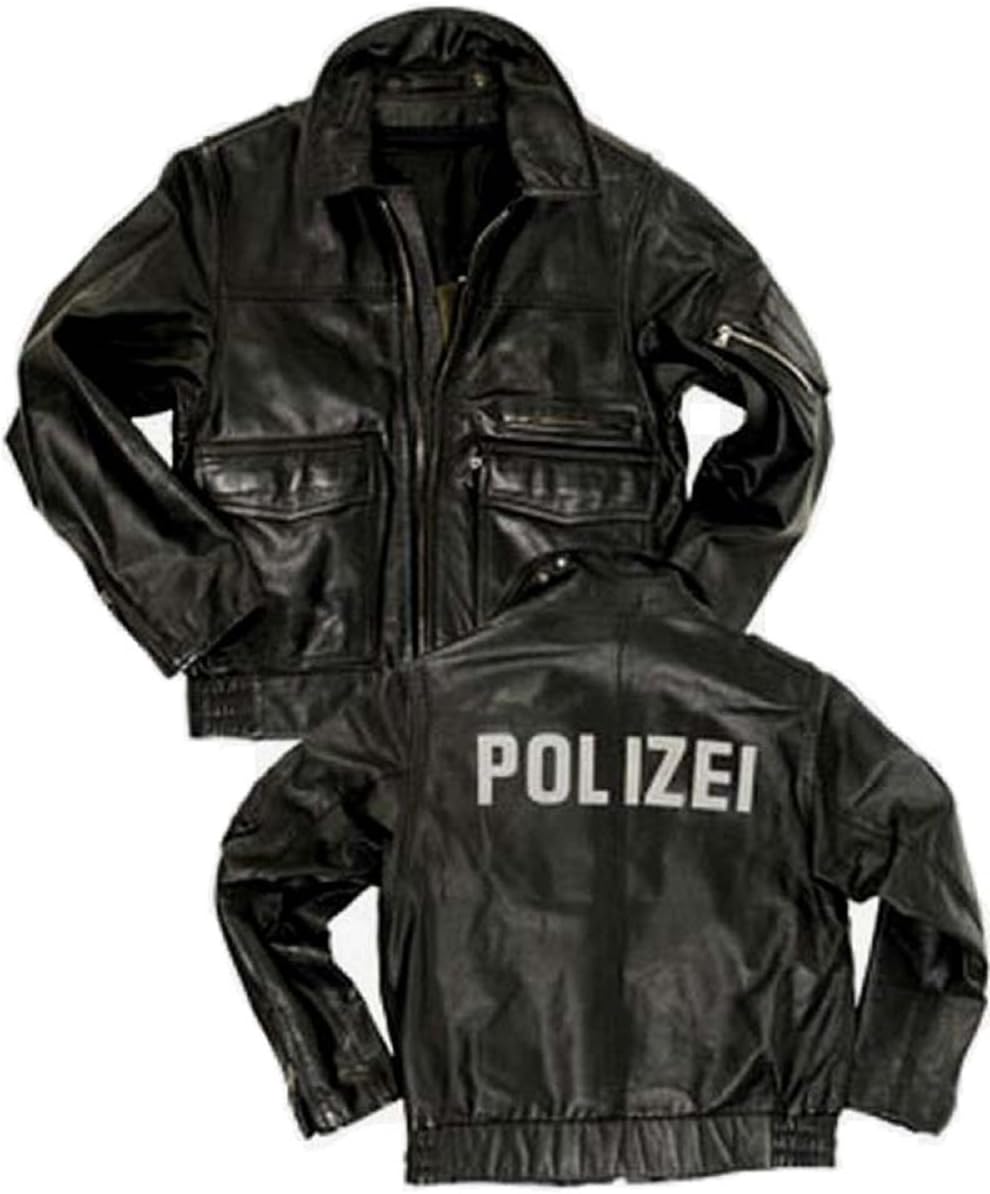 German Deutsch World War II Police Leather Jacket / Leder Polizei WW2 Jacke