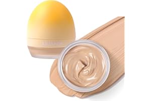 MIESCHER Clear BB Cream, Hydrating Moisturizer BB Cream, Smooth & Lightweight Fit Face Skin Hide Pores Blemishes Concealer Full Coverage Foundation Cream Clean Matte BB Cream Brightens Even Skin Tone with Puff-0.7 Fl Oz(#03 Natural Color)