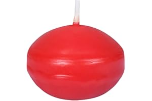 Zest Candle 24-Piece Floating Candles, 1.75-Inch, Ruby Red