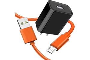 WPAICHENG Replacement Fast Wall Charger Charging Cable Power Cord Wire Compatible for Ring Enabled Video Doorbell (2020 Release) 2/3/3 Plus/4, Doorbell Pro/Plus & Camera Doorbell Battery Charging Cable (Orange)