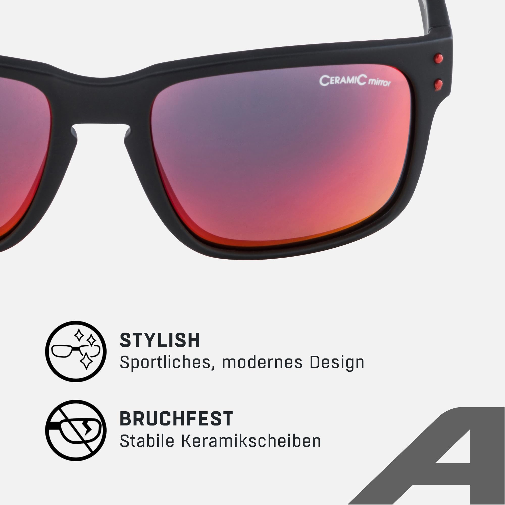 ALPINA KOSMIC Sonnenbrille, black matt, One Size 3