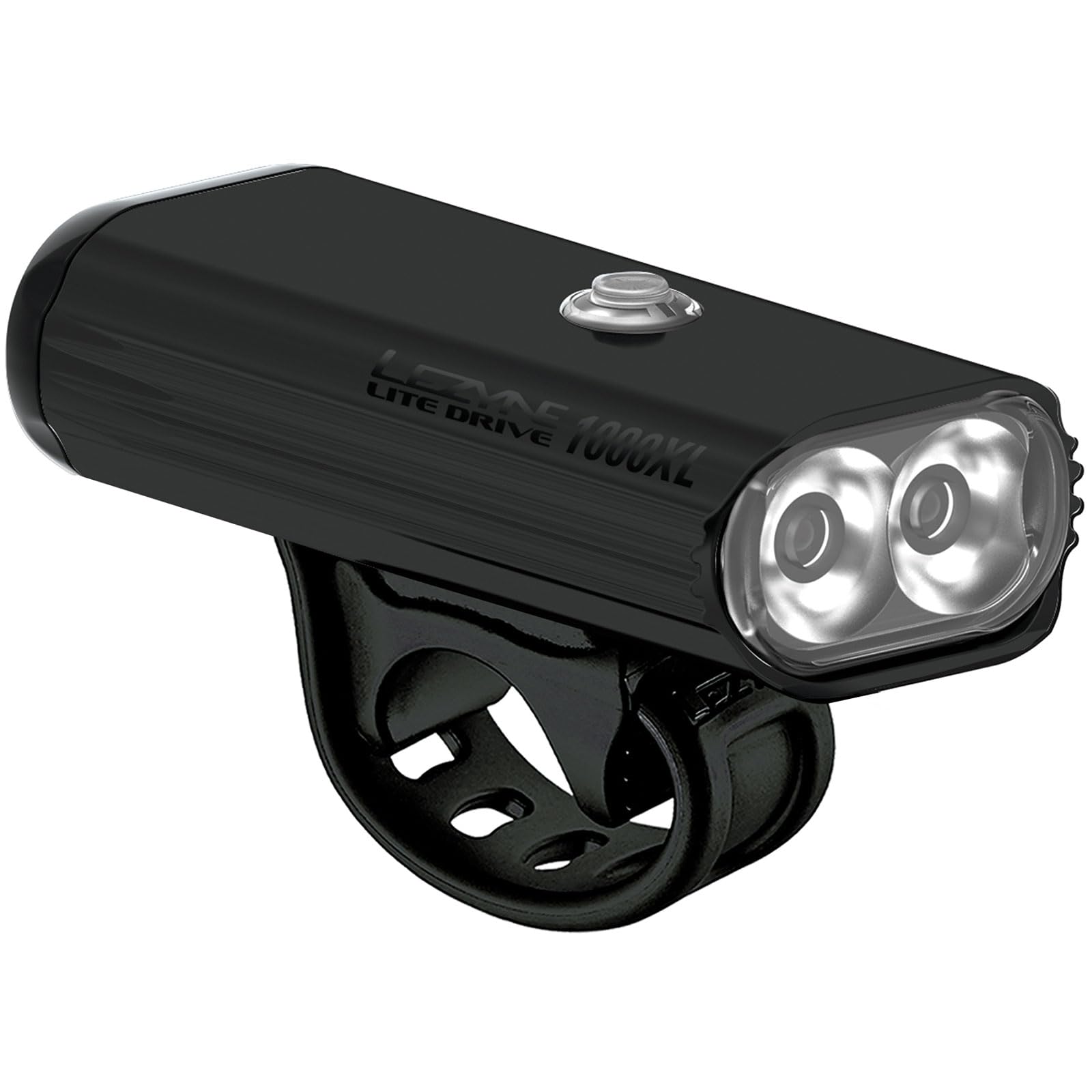LEZYNE Lite Drive 1000 XL Unisex Adult USB Rechargeable LED Mountain Bike Light, Black, One Size