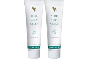FOREVER LIVING PRODUCTS Forever Living - Aloe Vera Gelly - Pure Aloe Gel to Sooth, Moisturize and Condition - Vegan and Gluten-Free - 4 fl oz (Pack of 2)